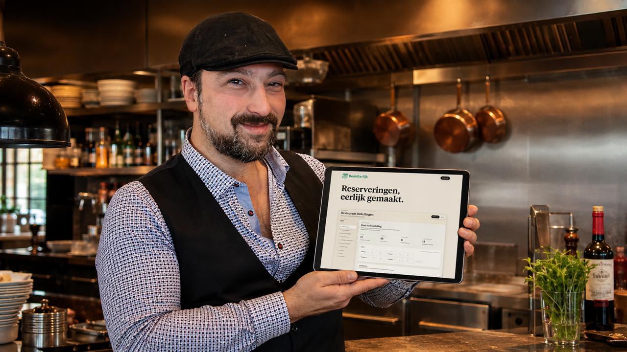 Chef Jeremy Arrascaeta, oprichter van BoekEerlijk